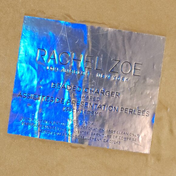 SPOOKY GHOST Rachel Zoe Halloween Beaded Charger Placemat HAUNTED HOUSE - Picture 4 of 4